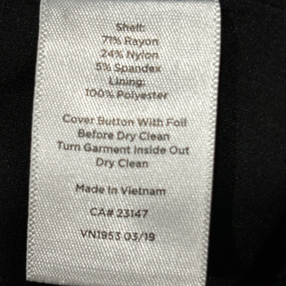 Talbots Italian Knit Suit Jacket & Pants Set Size 16 Black NWOT - Picture 12 of 13